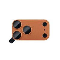 MOCOLL 360° Camera Lens Protector for iPhone 17 Pro | Tempered Glass with Metal Frame - Orange Color