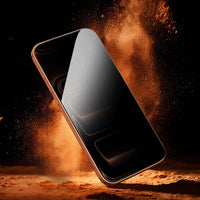 Mocoll for iPhone 17 Pro Screen Protector, 2.5D Full Cover Privacy Tempered Glass - Black