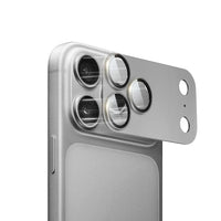 MOCOLL 360° Camera Lens Protector for iPhone 17 Pro | Tempered Glass with Metal Frame - Silver Color