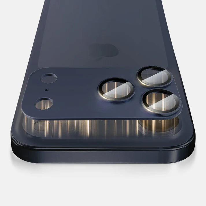 MOCOLL 360° Camera Lens Protector for iPhone 17 Pro | Tempered Glass with Metal Frame - Blue Color