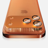 MOCOLL 360° Camera Lens Protector for iPhone 17 Pro | Tempered Glass with Metal Frame - Orange Color