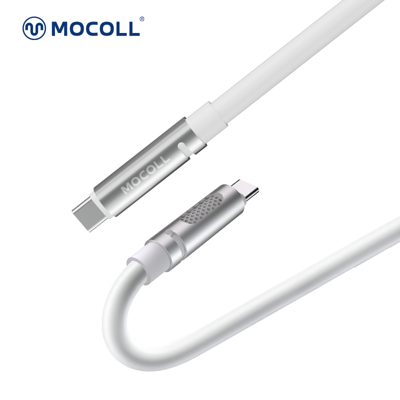 Mocoll MCC25-014: The 240W Fragrance Fast Charging Cable (C-C) - White Color