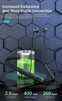 سماعات رأس رياضية لاسلكية مغناطيسية BT5.3 من LEEDOR LD-803