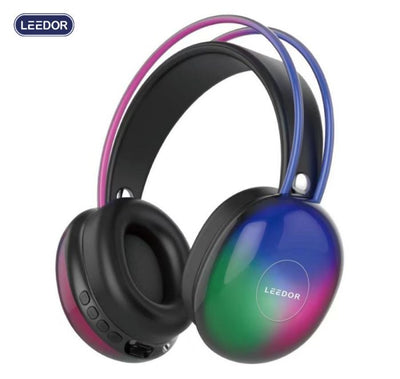 سماعة رأس رياضية لاسلكية LEEDOR HIFI Cool Music ملونة LED وRGB LD-COOL RGB