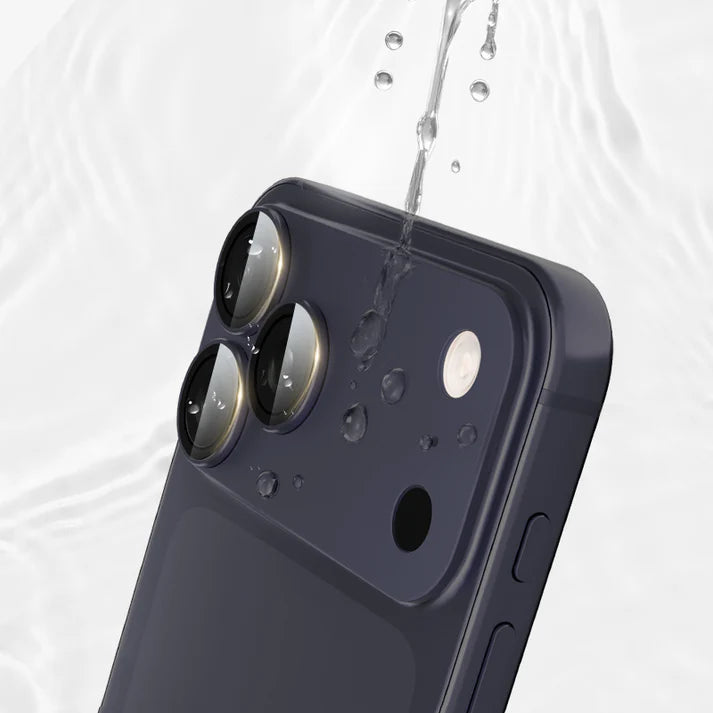 MOCOLL 360° Camera Lens Protector for iPhone 17 Pro | Tempered Glass with Metal Frame - Blue Color