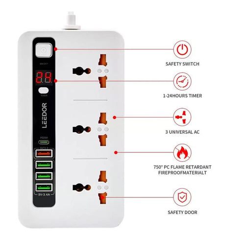 مقبس طاقة شحن سريع USB C PD بقوة 20 وات من LEEDOR PD LD-401PD