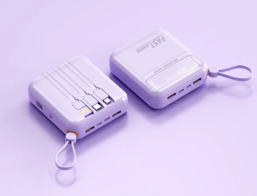 LEEDOR HT-DX250 Fast Charging Power Bank - 22.5W / 10000mAh / Purple