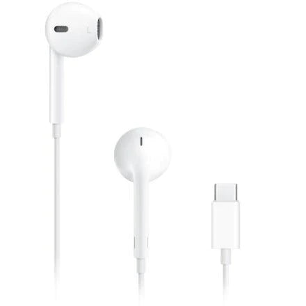 سماعات أذن آبل مع موصل USB-C - أبيض 