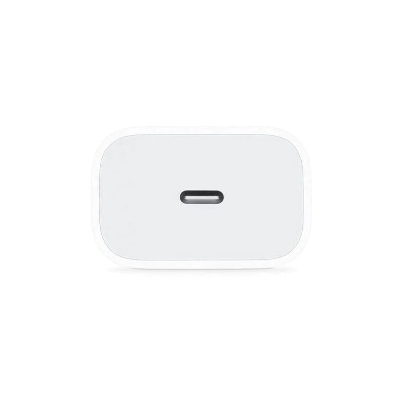 مجموعة الشحن السريع من Apple: محول طاقة USB-C بقوة 20 وات + كابل USB-C إلى Lightning بطول 1 متر 
