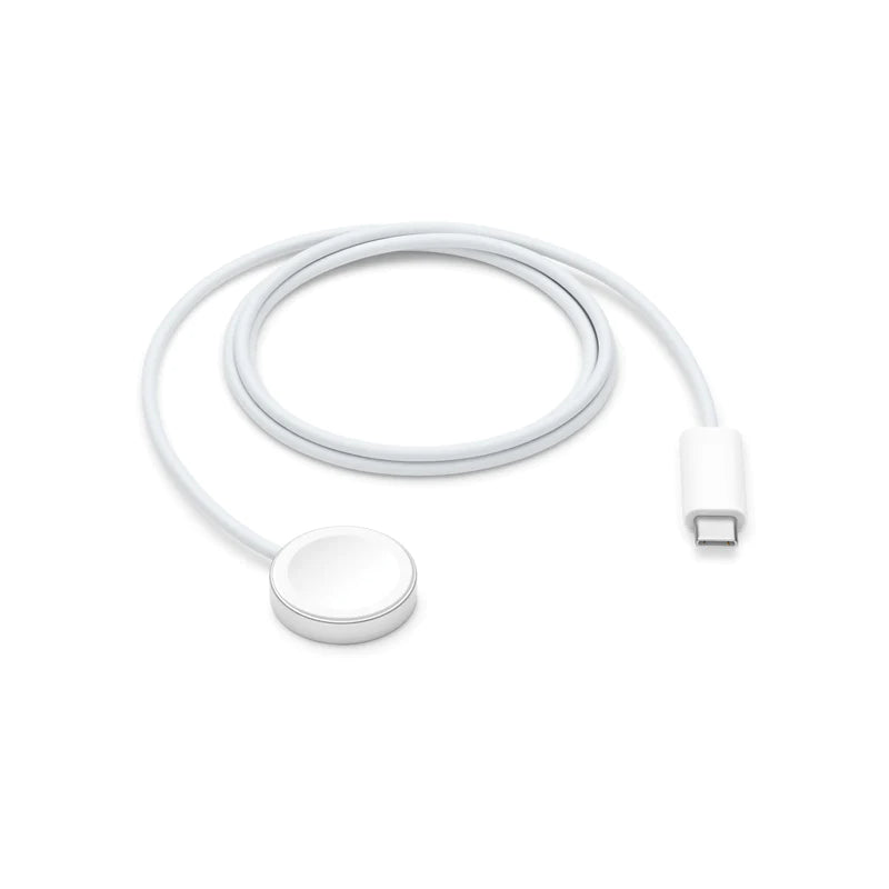 كابل شحن مغناطيسي لساعة أبل - 1 متر / USB-C / أبيض 