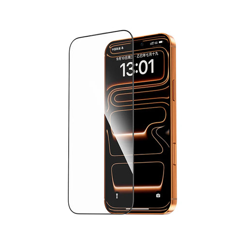Mocoll for iPhone 17 Pro Screen Protector, 2.5D Full Coverage HD Tempered Glass - Black
